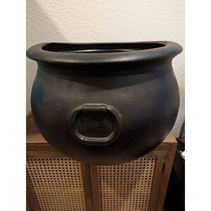Union Products Inc 1987 Halloween Black Cauldron Kettle Vintage Blow Mold 16”